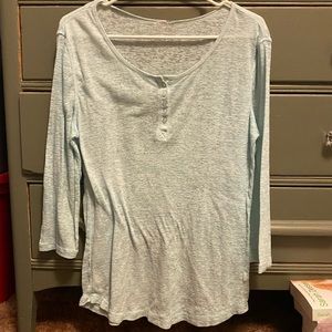 Large Light Blue Top